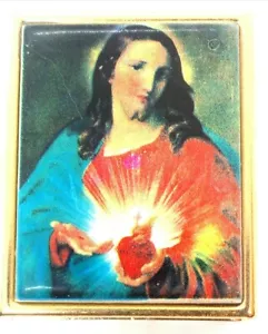Sacred Heart of Jesus Pillendose - Dekobox, Made in Italy - Bild 1 von 3