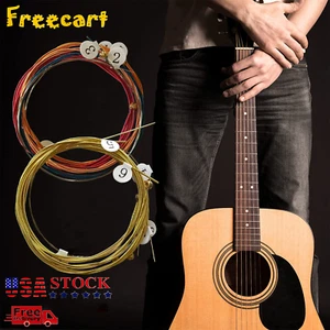 1-2 Sets Guitar Strings 6-12PCS Replacement Steel String for Acoustic Guitar US - Picture 1 of 22