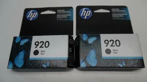 Paar Original HP 920 Tintenpatronen schwarz CD971AN - versiegelt/abgelaufen - Bild 1 von 4