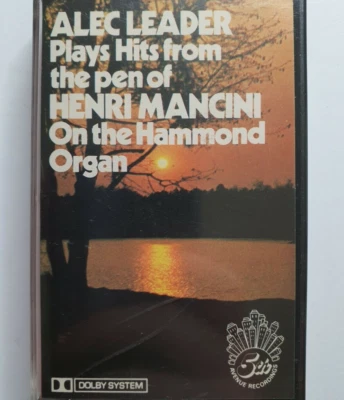 Alec Leader Henri Mancini Plays Hits Hammond Organ Raindrops Rio Cassette Tape - Image 1 of 3