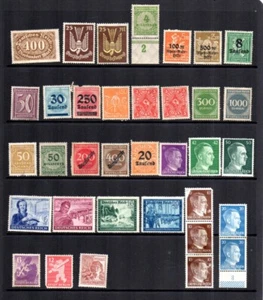 Deutsches Reich Weimar Republic/Third Reich/Later German Stamps Mint No Gum - Picture 1 of 1