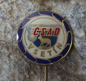 Czech Vsetin CSAD Bus Coach Transport Firm City Sheep Motif Pin Badge - Picture 1 of 2