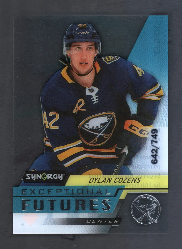 2020-21 Upper Deck Synergy Exceptional Futures #EFS-DC Dylan Cozens /749 - Image 1 of 2