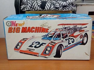 Taiyo, Japan: "Big Machine". Porsche LeMans. Auto In Latta Vintage, Con Scatola. - Foto 1 di 16