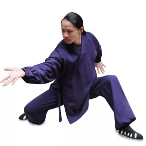 Tuta uniforme cinese Wudang taoista Kung Fu Tai Chi arti marziali Wu Shu Surplices - Foto 1 di 22