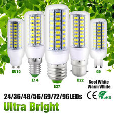 1 opakowanie żarówek kukurydzianych LED E27/B22/E14/G9 SMD5730 chłodna/ciepła biała lampa 3W-15W