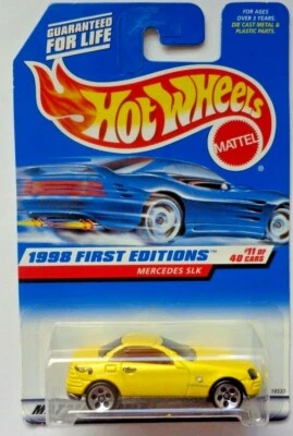 1998 Hot Wheels First Edition Mercedes SLK 11/40 (5 Hole Hub Wheels) - Image 1 of 2