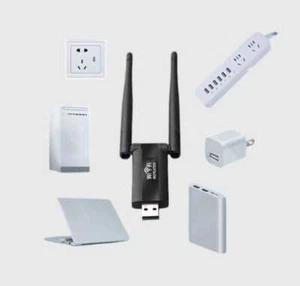 WiFi Signal Extender Range Repeater Booster Internet Amplifier USB 300Mbps - Picture 1 of 9