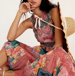 Anthropologie Bhanuni by Jyoti Alessandra Maxi Dress size 14 MSRP: $228 - Picture 1 of 5