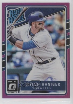 2017 Panini Donruss Optic Rated Rookies Purple Prizm Mitch Haniger #64 Rookie RC - Image 1 of 2