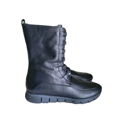 Amalfi By Rangoni James Lu Boot Black 8 N Firenze Made In Italy Leather  - Image 1 of 4