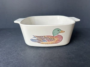 Cazuela de 1,5 litros Corning Ware Mallard Duck A-1 1/2-B rara muy buena condición SIN TAPA - Imagen 1 de 12