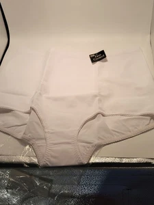 Instant Shaping Damen weiß 9X (passt wie 3X) feste Kontrolle Slip Baumwolleinsatz - Bild 1 von 8