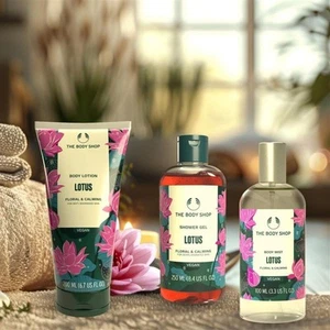 The Body Shop Lotus Duschgel, Bodylotion & Body Mist Combo - Bild 1 von 4