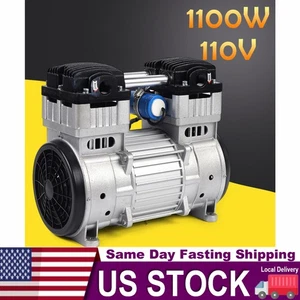 1100W 7CFM Silent Luftpumpe Kompressorkopf klein Luft stumm öllose Vakuumpumpe - Bild 1 von 17