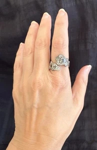 Vintage Avon 1970er Sterlingsilber Schatz Herz verstellbar Löffel Ring - 9,75 - Bild 1 von 8