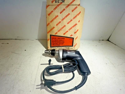 Дрель/отвертка Sears Craftsman 3/8 дюйма 9-27103 реверсивная с переменной скоростью - Изображение 1 из 4