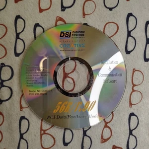Digicom Systems DI3635-1 56K/V.90 Modem Installation & Driver CD Windows 98/95 - Picture 1 of 1