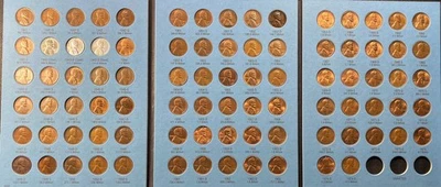 Lincoln Wheat/Memorial Cents, 1941-1974 P/D/S  in Whitman Folder #2!  (LWCW-002) - Image 1 of 4