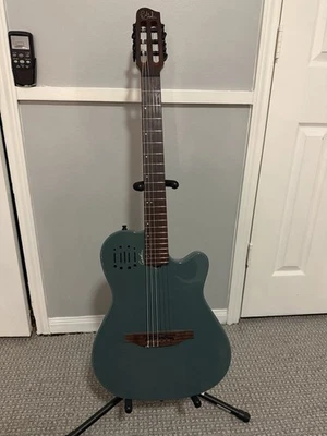 Godin Multiac Mundial Nylon-String Acoustic-Electric Guitar Arctik Blue - Image 1 of 4