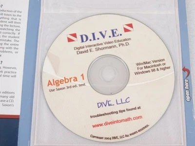 Saxon Algebra 1 DIVE CD Third Edition Video Rom Homeschool - Image 1 of 4