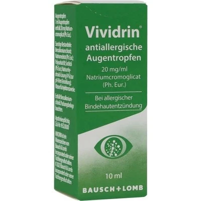 DR. GERHARD MANN CHEM.-PHARM. FABR. VIVIDRIN antiallergische Augentropfen 10 ml PZN 03561555