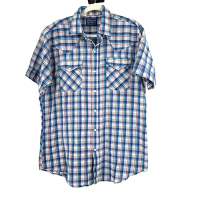 Dee Cee Ranger Western Pearl Snap Shirt Men's XL USA Cowboy Landman Rockabilly - Image 1 of 4
