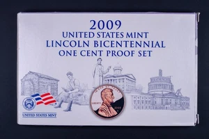 2009 United States Mint Lincoln Bicentennial One Cent Proof Set w/ COA CSD - Picture 1 of 4