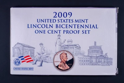 2009 United States Mint Lincoln Bicentennial One Cent Proof Set w/ COA CSD - Image 1 of 4