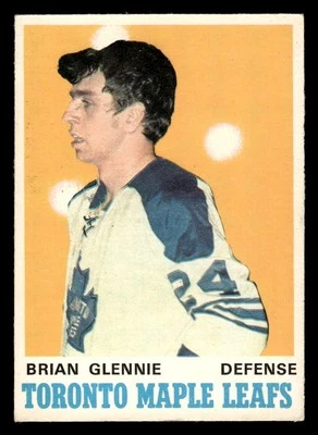 1970 O-PEE-CHEE BRIAN GLENNIE 216 VG-EX RC HOCKEY TORONTO MAPLE LEAFS - Image 1 of 2