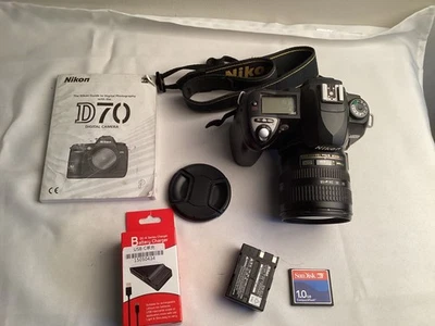Cámara digital Nikon D70 6,1 MP SLR con lente de 18-70 mm problema LEER Foto 1 de 4
