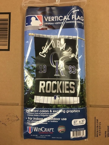 COLORADO ROCKIES WINCRAFT 27" X 37" FLAG  016379 Cover