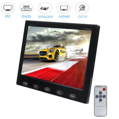 7" PC Screen LCD CCTV Monitor AV/RCA/VGA/HDMI 1080P for DSLR Raspberry Pi - Image 1 of 4