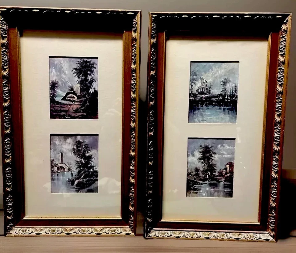 Cellini Windsor Framed Artwork Landscape Paintings Lot 2 8”x15” - Image 1 of 4