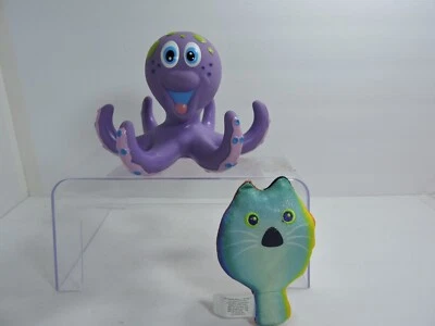 Noby Octopus lavender and green rubber 2010 Disney soul Mr mittens two sided - Image 1 of 4