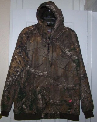 Game Winner Realtree Coat Jacket  Quilted Lining Men 2XL Full Zip Logo Camo Hood - Image 1 of 4