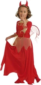 Cesar – A Little Devil Bride Costume – 2 Pieces set (Dress with Wings Devil Horn - Picture 1 of 1