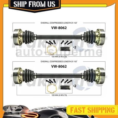 Juego trasero eje CV TrakMotive 2 piezas para Volkswagen Vanagon 1982 1,6 L Foto 1 de 3