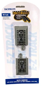 Parachoques escala HO Bachmann 44591 níquel plata pista E-Z (2) piezas - Imagen 1 de 2