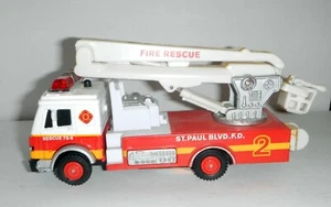 Lkw Von Feuerwehr Von USA Retro Fricci�N Licht Und Ton Metall Und Pl �Kunststoff - Bild 1 von 5