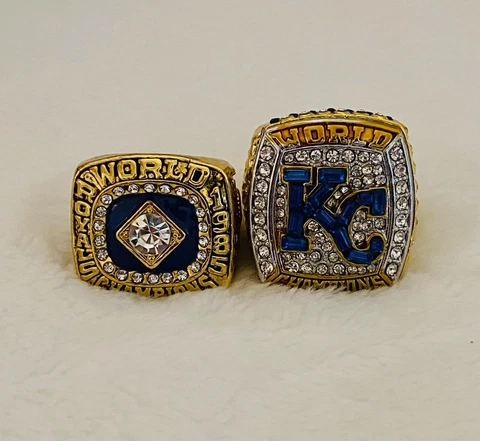 2 PCS Kansas City Royals World Series Ring Set, ๐บ๐ธ SHIP 1985/2015 Cover