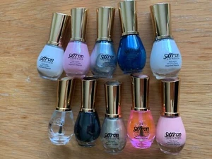 Brand New SAFFRON Nail Varnish Polish/ Treatment's/French Manicure- CHOOSE SHADE - Picture 1 of 51