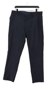 Charles Tyrwhitt Women's Trousers W 36 in Blue 100% Wool Tapered Chino - Picture 1 of 6