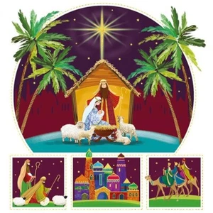 Charity Christmas Xmas Cards - The Newborn King - Pack of 10 - Free Delivery - Picture 1 of 2