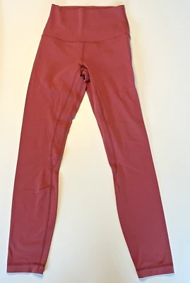 Lululemon Women’s Wunder Leggings Size 0- 25” inseam 20" Band in Soft Cranberry - Image 1 of 4