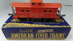 American Flyer"" Lines Gilbert Caboose #630 rojo vintage caja original - Imagen 1 de 9