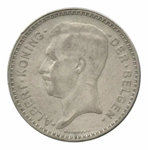 1934 Belgien Holländer Silber 20 Francs - stark gereinigt - Bild 1 von 2