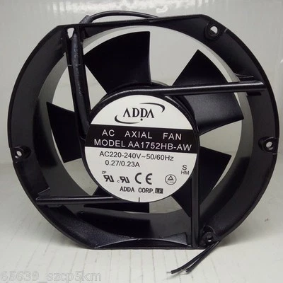 Original ADDA Axial flow fan AA1752HB-AW AC 220V 0.27A 2-wire Cooling Fan  - Image 1 of 3