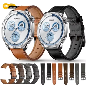 Leather Strap Watchband for Huawei Watch GT 5 46Mm Smart Wriststrap Quick Releas - Picture 1 of 20
