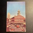 Fanuil Hall Boston Ma The Cradle Of Liberty Vintage Postcard Massachusetts B40